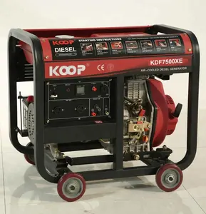 5.5kVA Máy Phát Điện Diesel Di Động Thường Châu KOOP KDF7500XE(1 Pha)