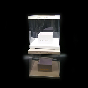 Bán Buôn Thiết Kế Mới Rõ Ràng Nhựa Vuông <span class=keywords><strong>PVC</strong></span> Trong Suốt Hoa Đóng Gói Bouquet Florist Hộp Quà Tặng - Product Image 3