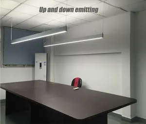 Moderne büro leuchte Ra90 up-unten lit anhänger verknüpfbar led linear licht