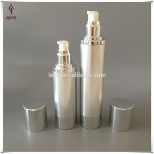 120ml vacíos de lujo sin aire botella cosmética de plata - Product Image 1