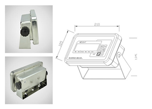 Wasserdichte elektronische Edelstahl-Digital-Indikator-XK3119WL-II für das Wiegen von Plattform-Boden-Skala-Xk3119WL-II-Indikator
