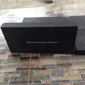 Carreaux de céramique en pierre de lave naturelle noire de Bali Pedra Hiram LS022 pour usage extérieur avec famille de couleur verte - Product Image 1