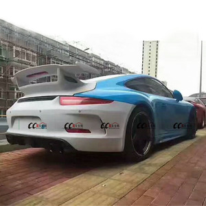Kit de carrocería <span class=keywords><strong>GT</strong></span> & <span class=keywords><strong>3</strong></span> para Porsche Carrera, parachoques delantero y trasero, faldones laterales y Alerón, excelente ajuste, 911, <span class=keywords><strong>991</strong></span> - Product Image 2