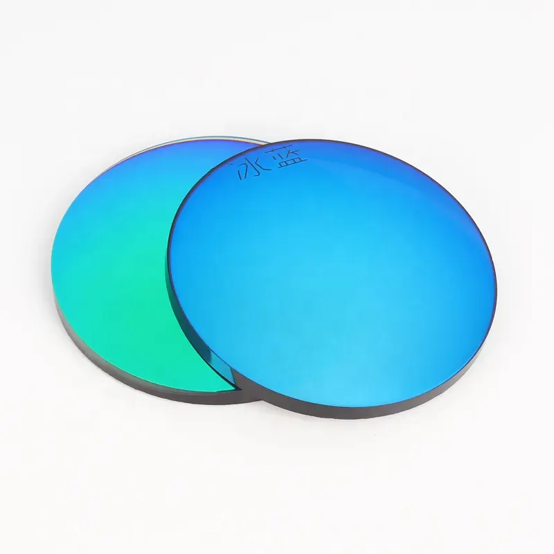 Blue flash mirror polarized uv sunglass lens blanks lenses