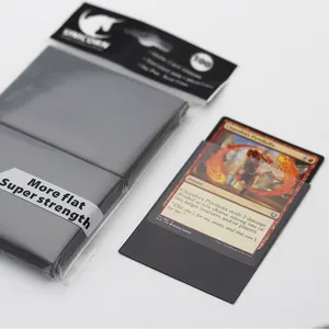 500นับ MTG/Yugioh /TCG /CCG/โปเกมอนสีดำด้านแขนบัตรน่ากลัว