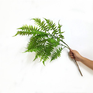Decorazione del ministero degli interni del fiore della pianta delle foglie dell'erba verde di plastica artificiale della felce adorabile dolce di vendita calda - Product Image 3