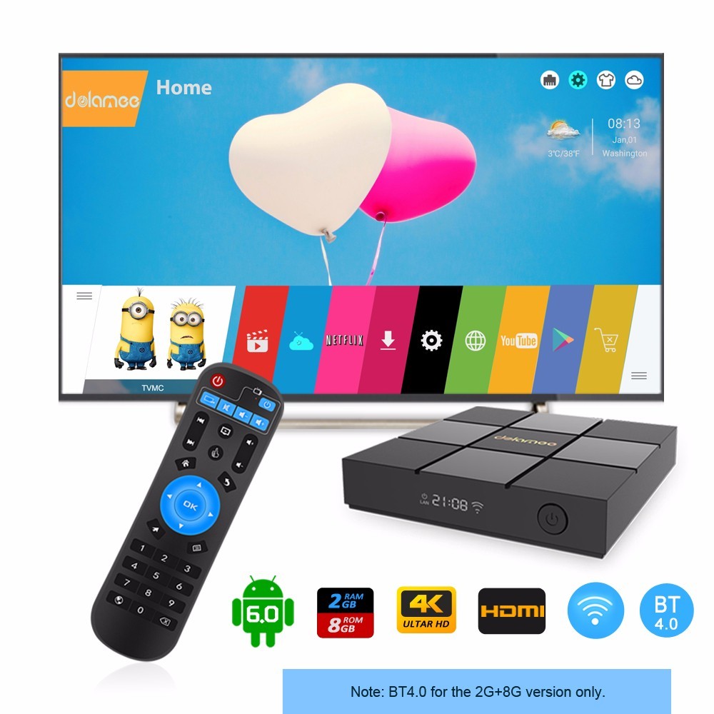 Últimas Android 6.0 Unidades Top Box 2 + 16g Mejor Calidad tictid pro Android 6.0 TV Box