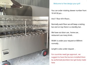 Máquina Comercial para Asar Pollo de Acero Inoxidable <span class=keywords><strong>Santamaria</strong></span>, Asador de Carbón para Hoteles y Restaurantes - Product Image 2