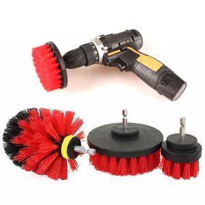 3 pièces/ensemble Perceuse Brosse Kit Voiture Détaillant Coulis Voiture Bateau RV Baignoire Nettoyant Scrubber Outil De Nettoyage Brosses Kit De Nettoyage