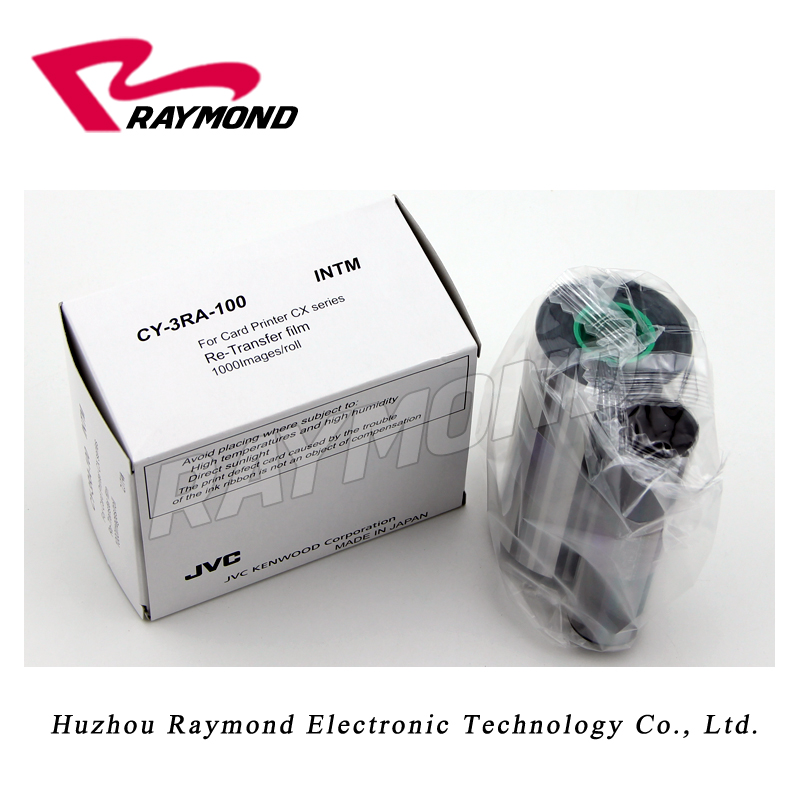 カードプリンター CY-340-100 フィルムリボン CY-3RA-100 DNP CY-340-100D YMCK Ink Ribbon & CY-3RA-100 Film for JVC