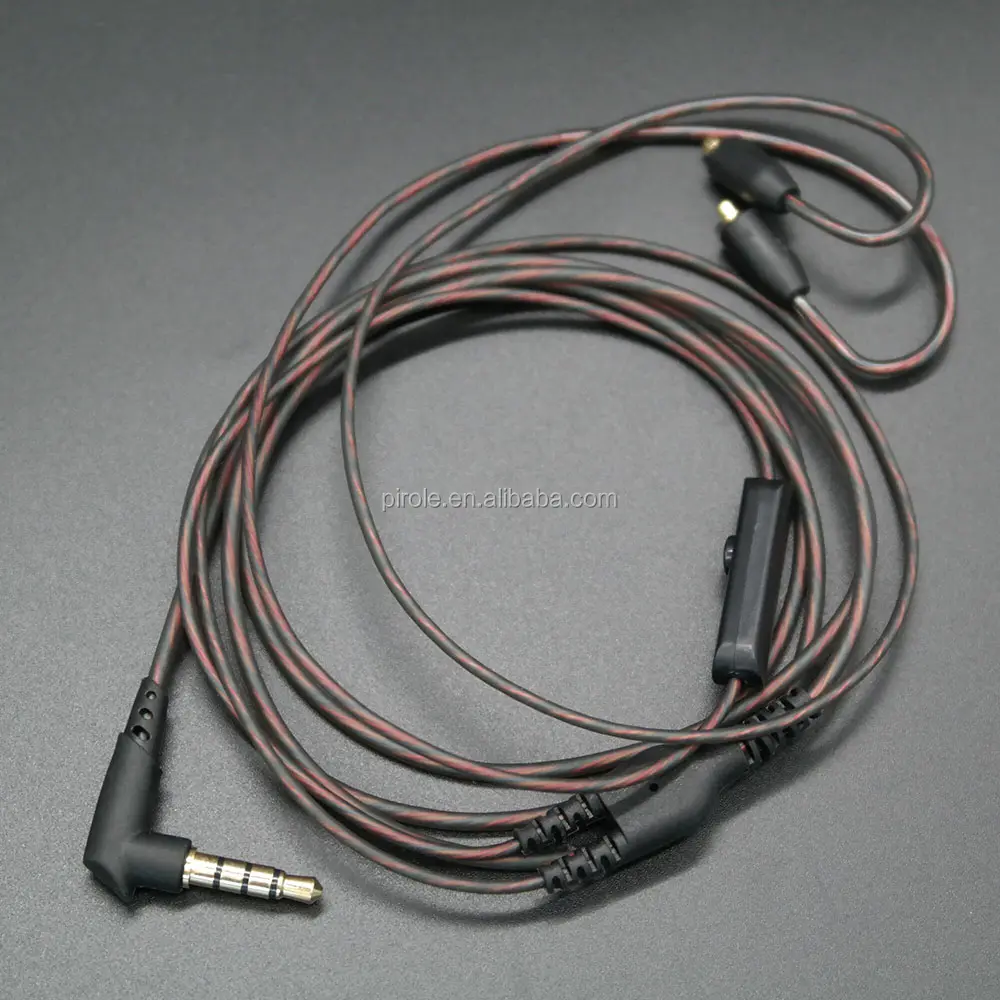 CTIA semi transparent mmcx cáp điện thoại di động earbud cable đối Shure SE846 SE535 SE425 SE315 SE215 UE900 Tai Nghe Thay Thế