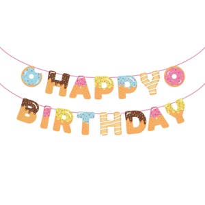 Cartes d'invitation de <span class=keywords><strong>fête</strong></span> Donut Huancai Impression personnalisée Invitations de <span class=keywords><strong>fête</strong></span> Donut pour les fournitures de <span class=keywords><strong>fête</strong></span> d'anniversaire des enfants - Product Image 3