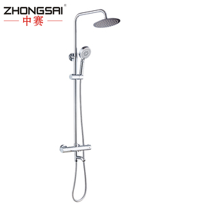Royal Baño de latón cromado 3 manera precipitaciones ducha termostática conjunto con cabeza de Ducha - Product Image 1