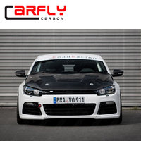Capot avant haute performance en fibre de carbone pour VW Scirocco avec boulons - Remplacement léger à visser
