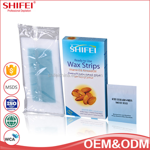 SHIFEI eficaz <span class=keywords><strong>sin</strong></span> dolor depilación cuidado de la piel de papel listo para usar tiras de cera del cuerpo - Product Image 2