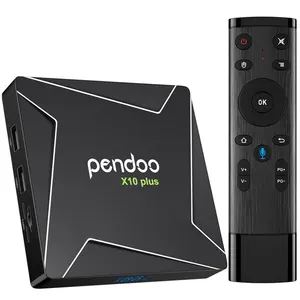 kỹ thuật số tv dongle pc Suppliers-2019 tv box pendoo X10 cộng với S905X2 4g 32g KD máy nghe nhạc tv box android 8.1 stb thông minh