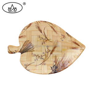 Alta calidad al por mayor <span class=keywords><strong>de</strong></span> madera fina comedor placas hoja <span class=keywords><strong>de</strong></span> plátano platos - Product Image 5