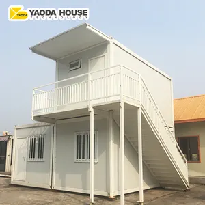 Eco Containerized Designer 3 Bedroom Portable Prefab Steel Container Homes Built flat pack container office For Sale