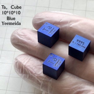Tantaalmetaal met hoge zuiverheid 99,95% 10 mm kubus gesneden element periodiek systeem 16,6 g Yeemeida - Product Image 4