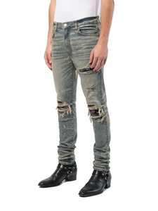 OEM/ODM elastik sakal yırtık kot erkek kot pantolon pantolon erkekler sıska delik kot yırtık renk solma <span class=keywords><strong>Skinny</strong></span> <span class=keywords><strong>Jeans</strong></span>
