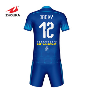 เสื้อเจอร์ซีย์ฟุตบอลสำหรับผู้ชายเสื้อฟุตบอลดีไซน์แบบมีโลโก้ - Product Image 2