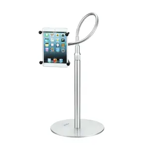 Dijital yükseklik ayarlanabilir Gooseneck zemin standı iPad 2/3 için