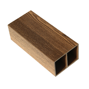 75*50mm de madera Wpc y compuesto de Pvc 2 cuadrado hueco madera tubo Interior de partición de pared de la decoración - Product Image 5