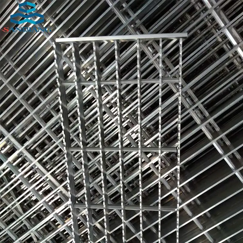 Tetto di sicurezza passerella di alluminio prezzi grata, passerella grata in acciaio per scale