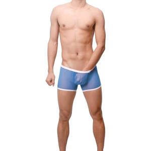 transparente ropa interior de hombre <span class=keywords><strong>Gay</strong></span> ver a través de los cortocircuitos de los boxeadores Sexy cubierta del pene Uzhot ropa - Product Image 5