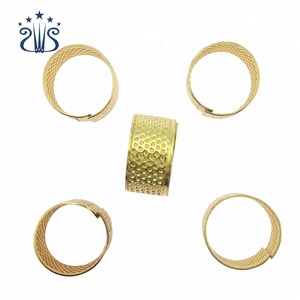 Herramienta <span class=keywords><strong>de</strong></span> costura para <span class=keywords><strong>el</strong></span> hogar, <span class=keywords><strong>dedal</strong></span> <span class=keywords><strong>de</strong></span> cobre dorado a la venta - Product Image 5