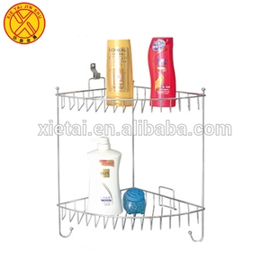Venta al por mayor banyo aksesuarlari 2 de pared de baño estante de alambre de baño estante de almacenamiento - Product Image 2