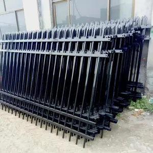 Sıcak satış modern ev kullanımı metal çit ferforje kapı tasarımı