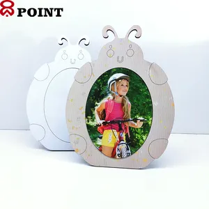Substitutable Sublimation MDF Blank picture frames for home decor Cartoon like for Children