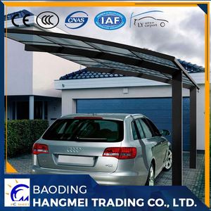 Al aire libre a prueba de agua plegable toldo de <span class=keywords><strong>aluminio</strong></span> metal cochera - Product Image 6