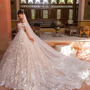 Luxury Bridal Latest Decent Turkish Gorgeous Wedding Dress