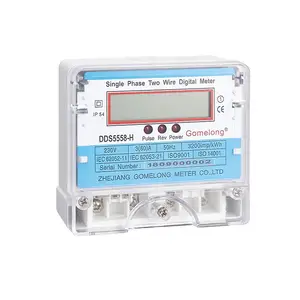 DDS5558 Einphasiges digitales statisches Kwh-Messgerät medidor electrico mono fasico