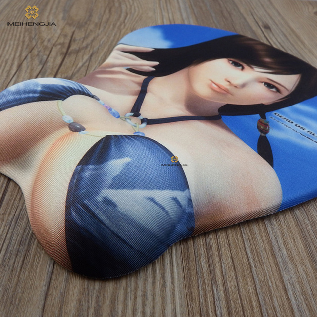 3d Japanese Girl Sexy Breast Anime Silicone Mouse Pad
