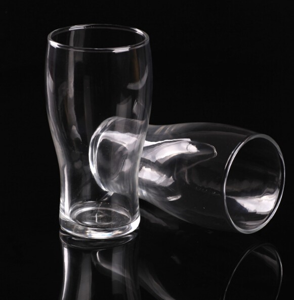 Handmade Heat OEM logo Clear Beer Glass Cup Tea Juice Glass Cup Beer Glass