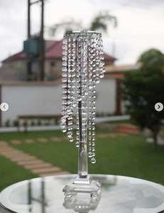 Guirlande <span class=keywords><strong>De</strong></span> Noël <span class=keywords><strong>Table</strong></span> Cylindre Clair Cristal Fleur Stands Pièce Maîtresse <span class=keywords><strong>Pour</strong></span> La Décoration <span class=keywords><strong>De</strong></span> <span class=keywords><strong>Table</strong></span> <span class=keywords><strong>De</strong></span> Mariage - Product Image 4