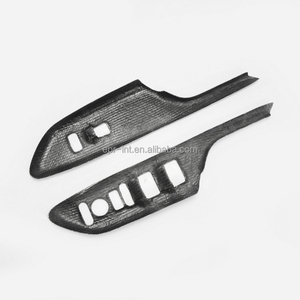 Para Civic FC 10th Gen Carbon Fiber Window Switch Trim Set LHD Kit de cuerpo interior de fibra brillante - Product Image 5