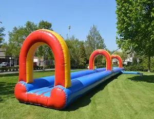 23 M Inflatable Perut Slide dengan Kolam Renang Pesta Busa Air Slide untuk Dijual