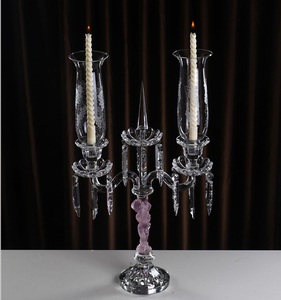 Color rosa 2 brazos <span class=keywords><strong>de</strong></span> cristal <span class=keywords><strong>candelabro</strong></span> hermosa decoración <span class=keywords><strong>de</strong></span> <span class=keywords><strong>la</strong></span> Mesa <span class=keywords><strong>de</strong></span> boda - Product Image 2