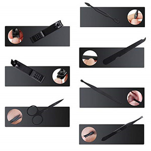Profesional de acero inoxidable negro dedo uñas y uñas Clippers Sharp cortador de uñas - Product Image 3