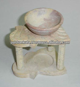 Amazing Designer Natural Soapstone Aroma <b>Oil</b> <b>Burners</b> for Home Decoration All-Season Use - Product Image 1
