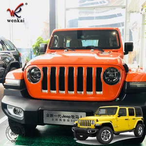 Stickers for jeep wrangler jl silver wenkai abs chrome car exterior front headlight lamp cover headlight cover and front