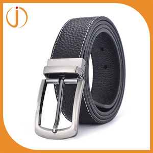 Encargo al por mayor classic jean para hombre cinturón de cuero con hebillas revisable - Product Image 2