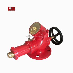 Système d'hydrant d'incendie en alliage de cuivre revêtu d'époxy rouge et jaune, vanne de commande 2x2,5 pouces avec sortie femelle BS, fonte conforme à la norme BS 1452 - Product Image 5