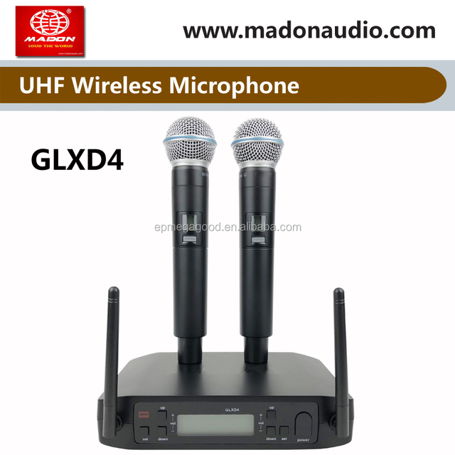 GLXD4 Dual UHF PLL True Diversity Wireless Microphone System