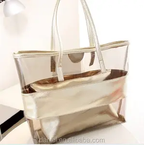 Transparente Strand taschen Handtaschen Wasserdichte Gelee-Tasche Lady Summer Custom Umhängetasche Frauen