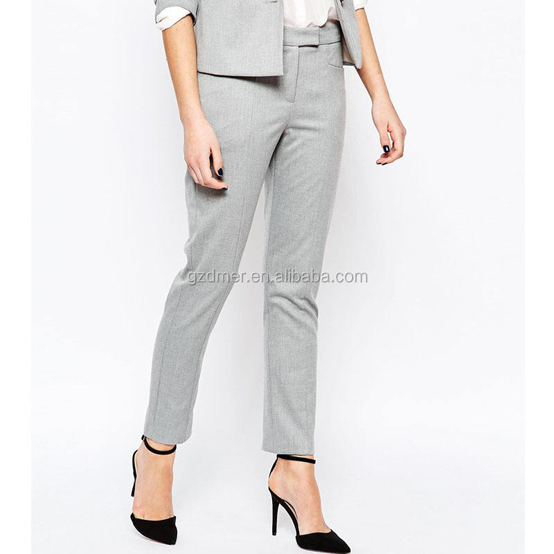 Wool Fabric High Quality Formal Suit Pants For Women 